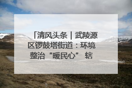 清风头条｜武陵源区锣鼓塔街道：环境整治“暖民心” 辖区面貌“靓”起来